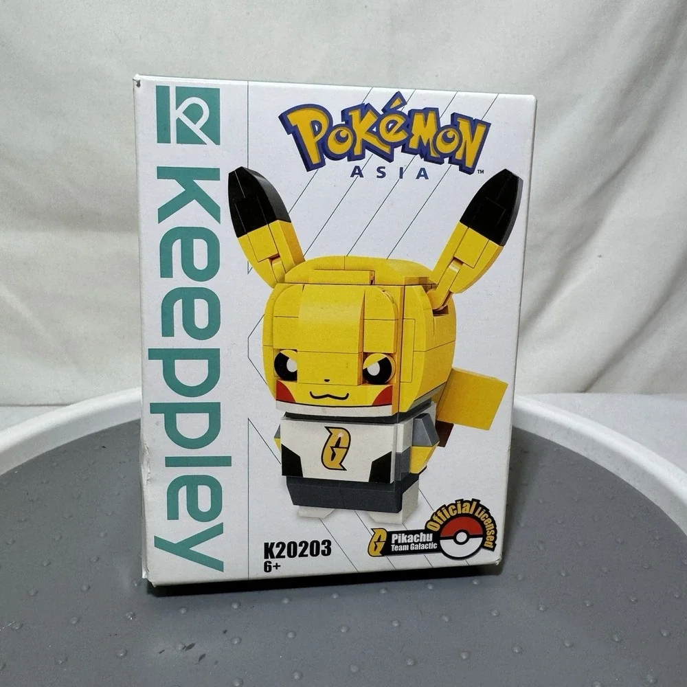 Authentic Official Licensed Qman Keeppley Pokemon‎ Team Galactic-Pikachu K20203